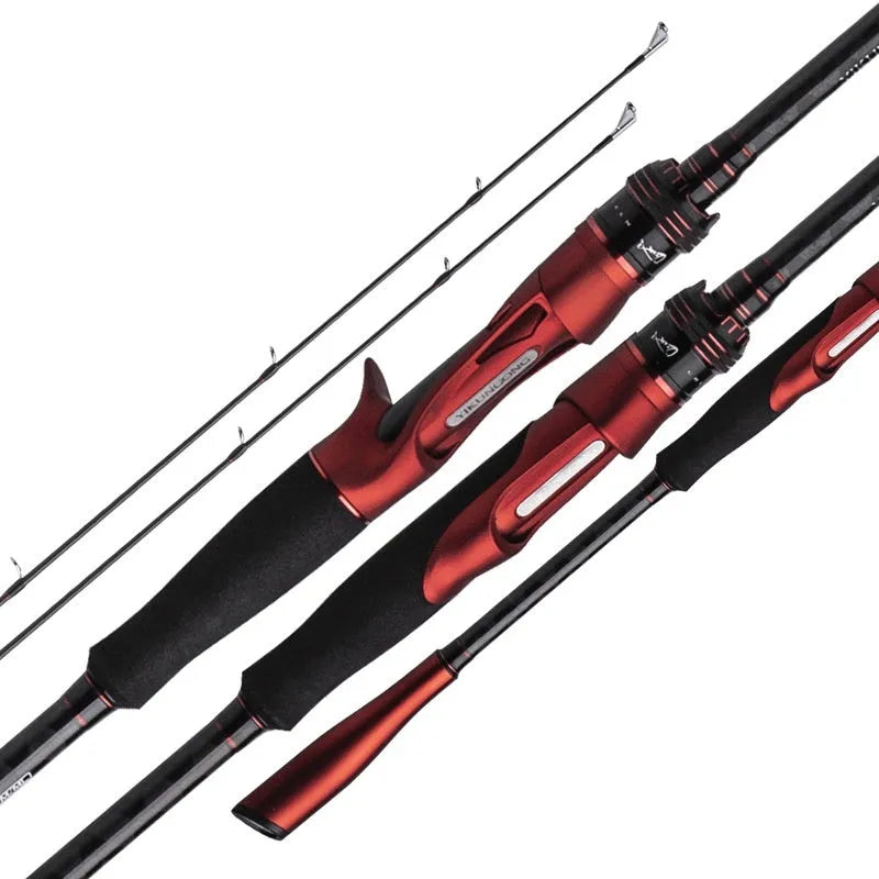 Carbon ultralight fishing rod with straight handle and pikestaff style options in 2.1m and 2.4m lengths