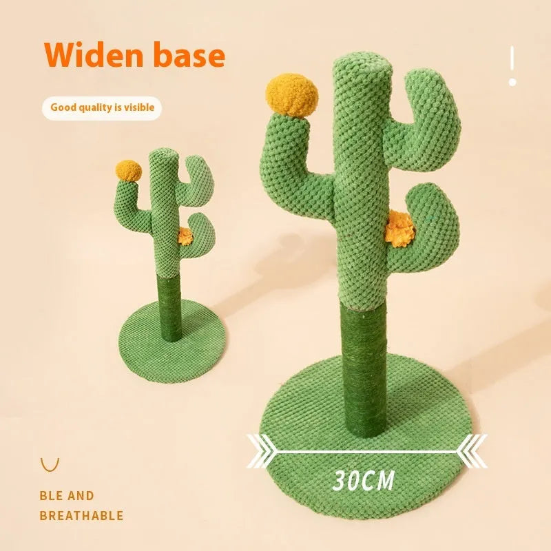 Cactus cat scratch board sisal climbing pole or coconut tree design scratching board for cats