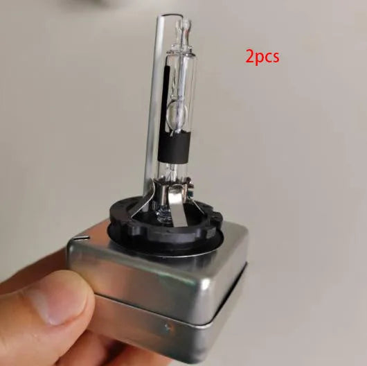 Automotive xenon lens lamp with aluminium alloy shell for D1S and D1R headlight replacements.