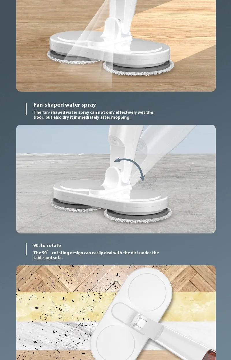 S5 Green wireless USB charging sweeping and mopping all-in-one floor cleaning machine