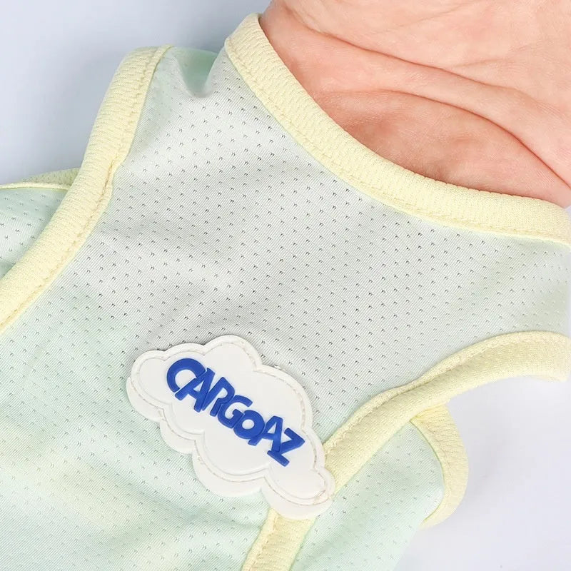 Polyester cat vest in grass green available in sizes XS to 2XL