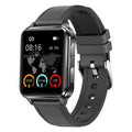 Multi-sport watch with 1.70 inch tempered glass screen and silicone strap in blue, black, red or leather options