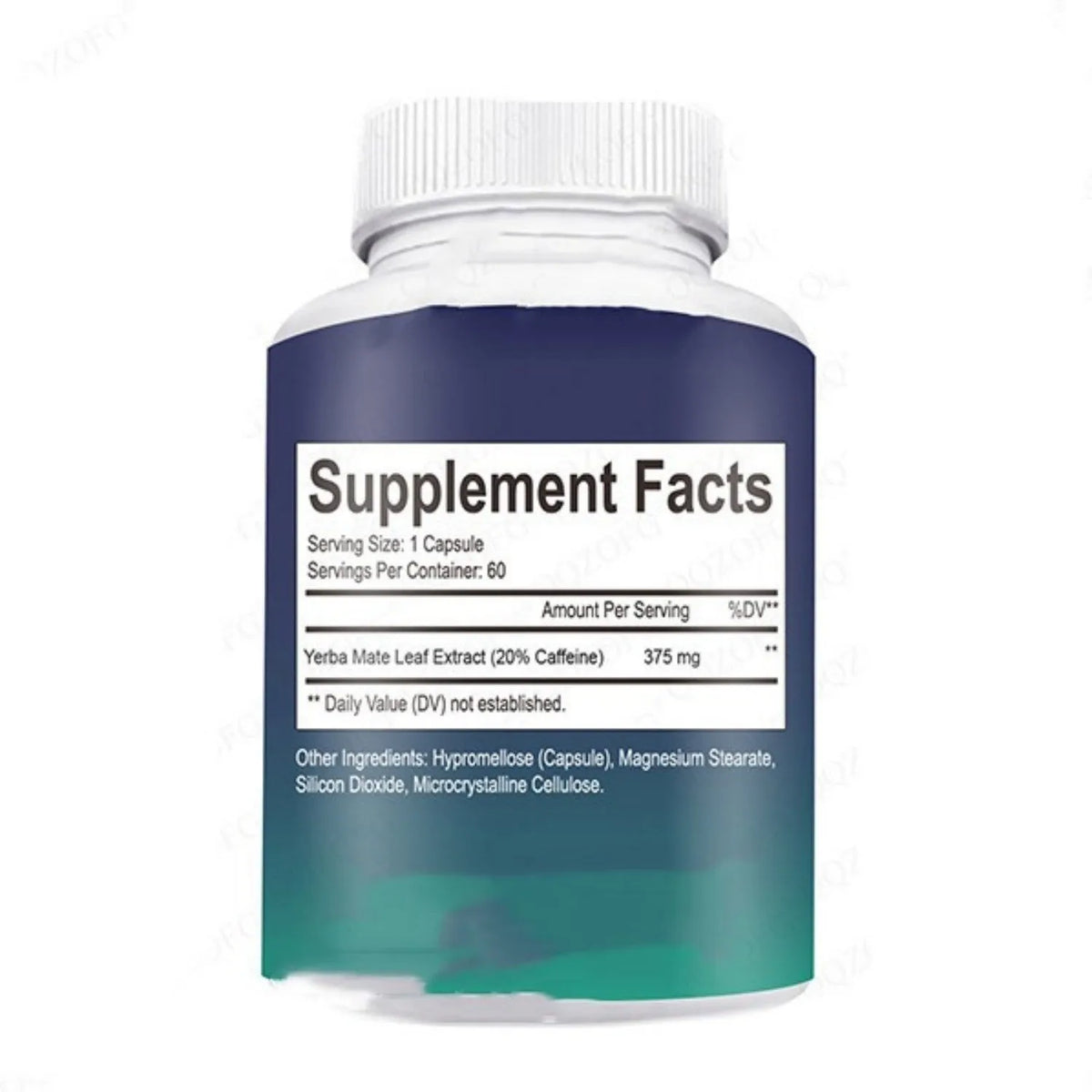 60-count vitamin capsule supplement bottle with normal temperature storage requirements
