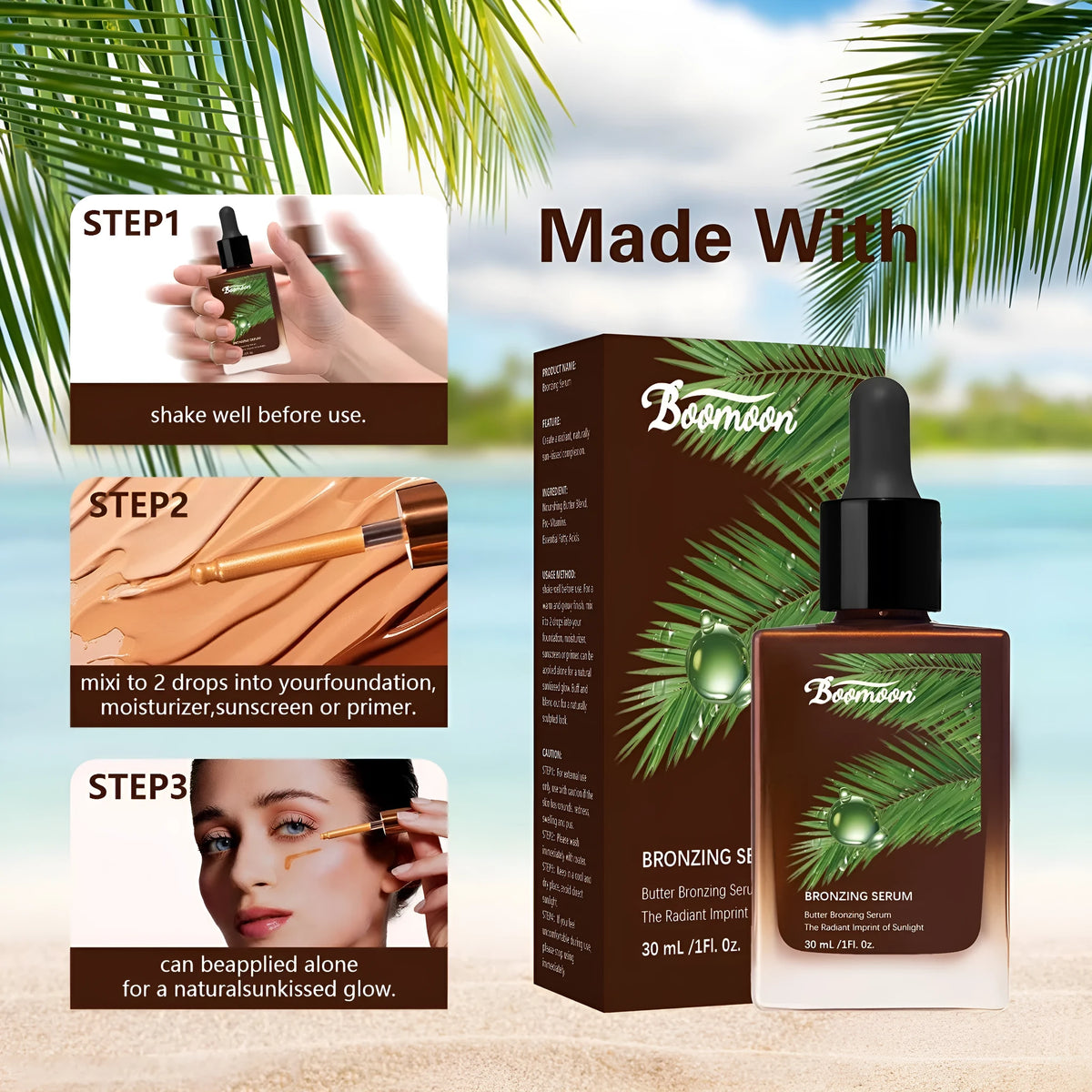 Bronze Black 30ml contact lens care solution bottle for RGP lenses measuring 101x45.3mm