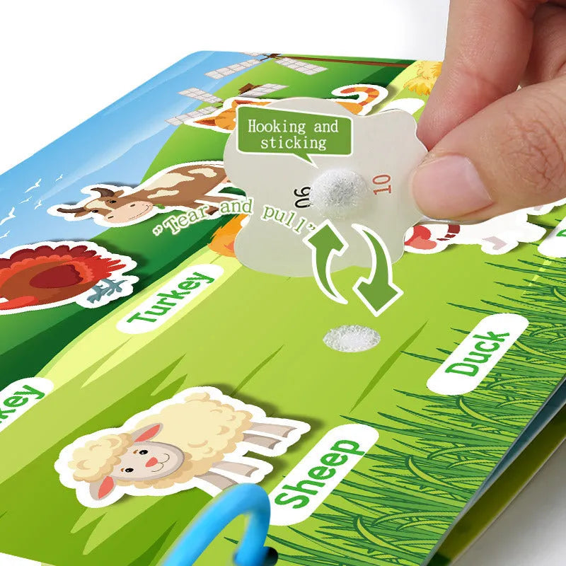 Paper early education educational toy book for children aged 3-6 with CPC and CE certification