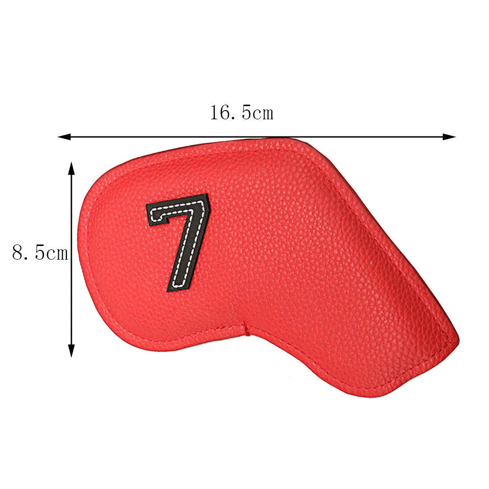 Set of 10 digital print PU golf club head covers for sports protection and gifting