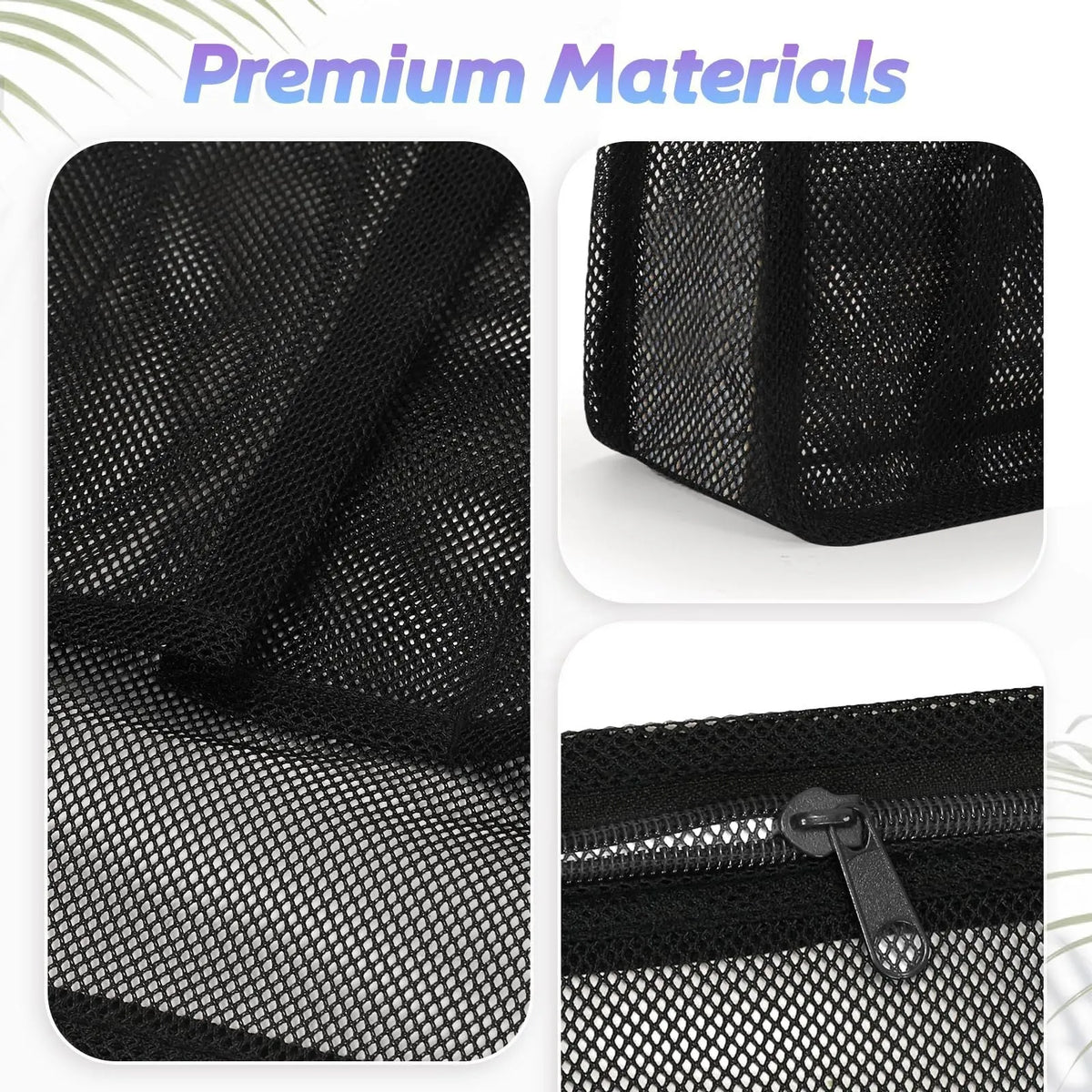 Large black swimming gym bag with separate wet and dry compartments and a mesh pocket.
