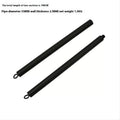 Two-segment push-and-pull fitness resistance rod with pulling rope mechanism for training exercises