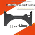 Black motorcycle cockpit fairing for BMW R1250GS and compatible GS models, model MO-CH003