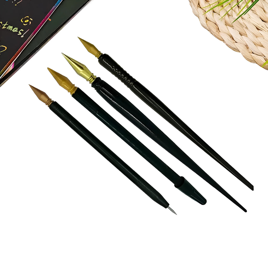 PS plastic scratch art pen for children's scratch paper artwork tools