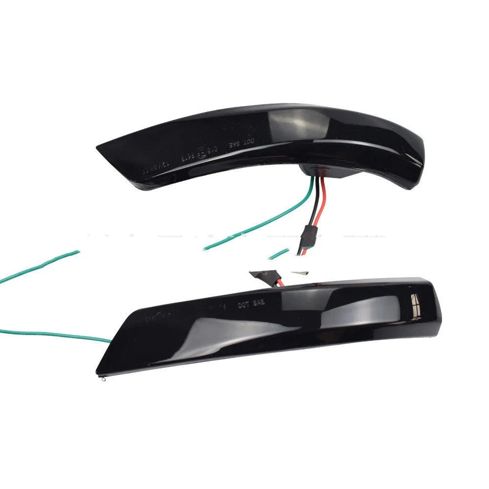 Ford Focus Mondeo rearview mirror waterfall light in yellow and blue two-tone option