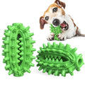 Green cactus-shaped dog chew toy with textured bumps for dental cleaning