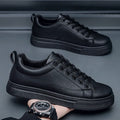 Men's low-top casual sneakers in Korean style with round toe and flat rubber sole