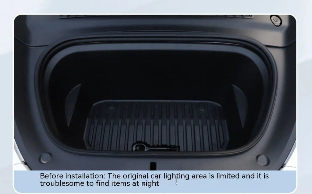Tesla Model 3 and Model Y front cup holder ambience lighting kit in soft silicone housing