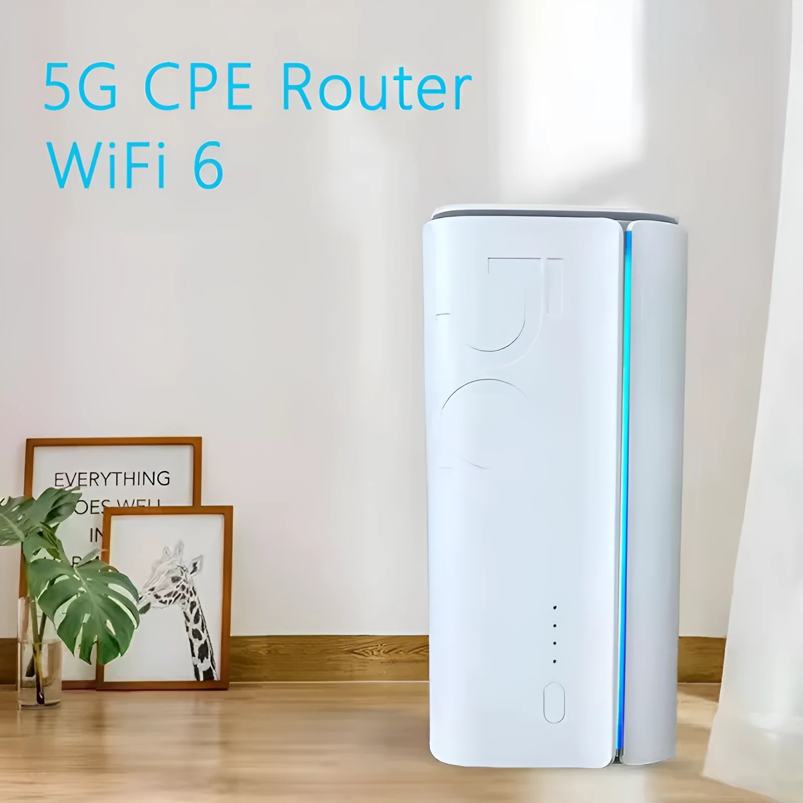Compact 4G CPE wireless router measuring 51mm by 30mm by 5mm