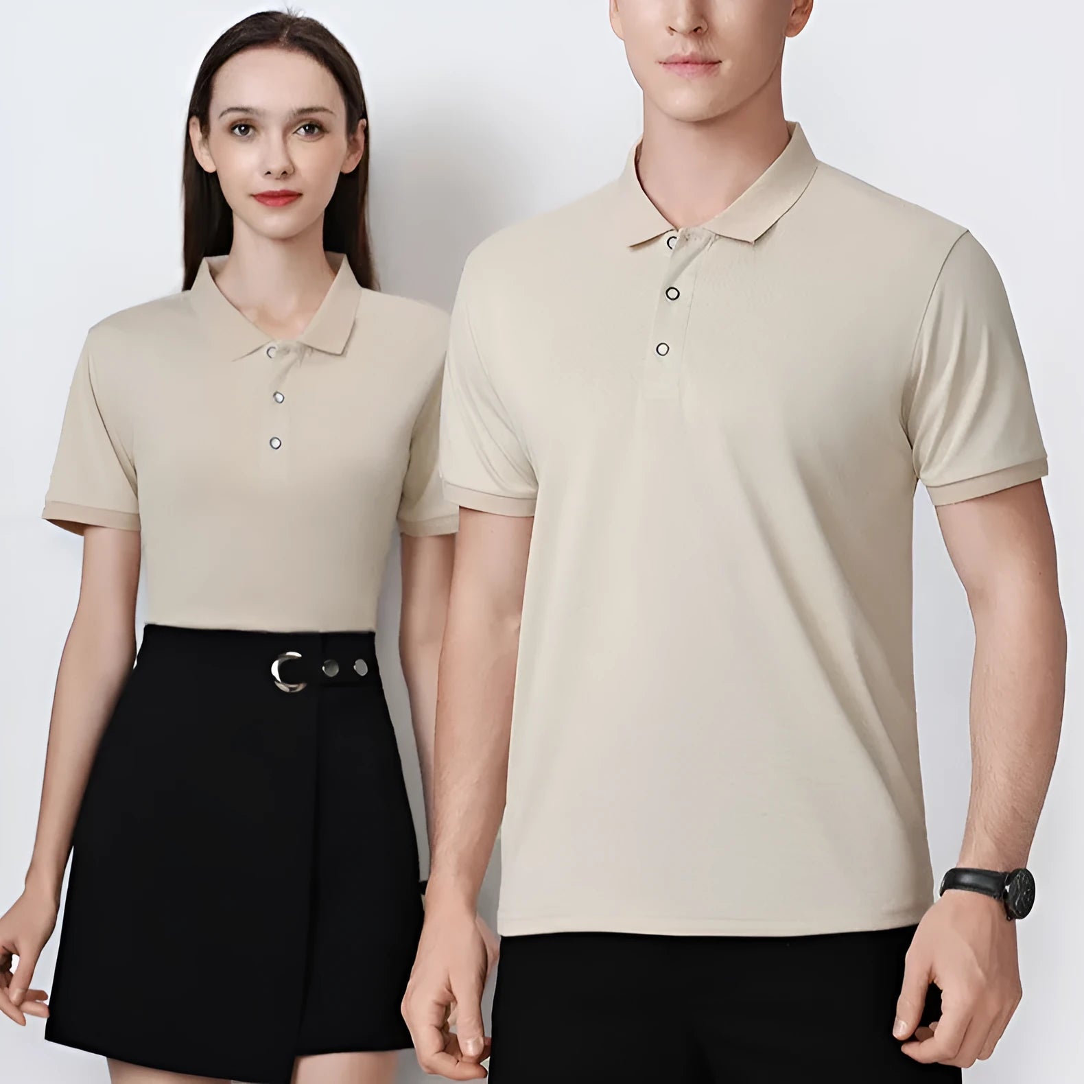 Short sleeve polo shirt in multiple colours for custom advertising logos