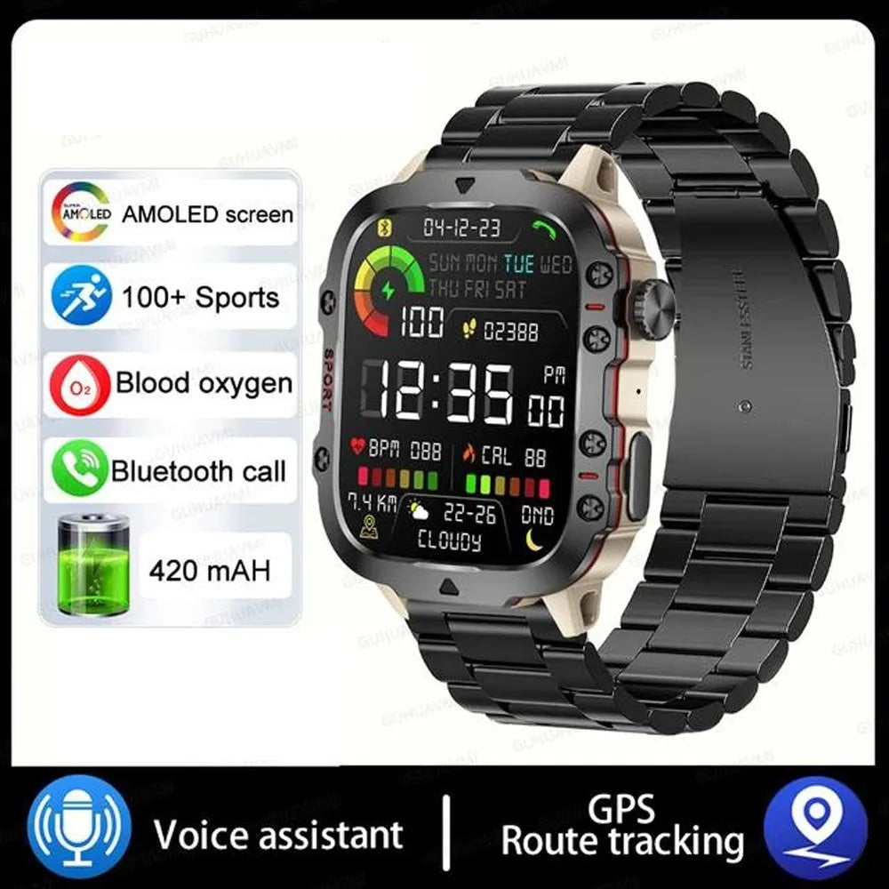 QX11 Smart Bluetooth Watch with TFT touch screen showing health metrics display