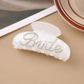 10cm acrylic shower shark clip with multi-diamond spot drill design for back hair