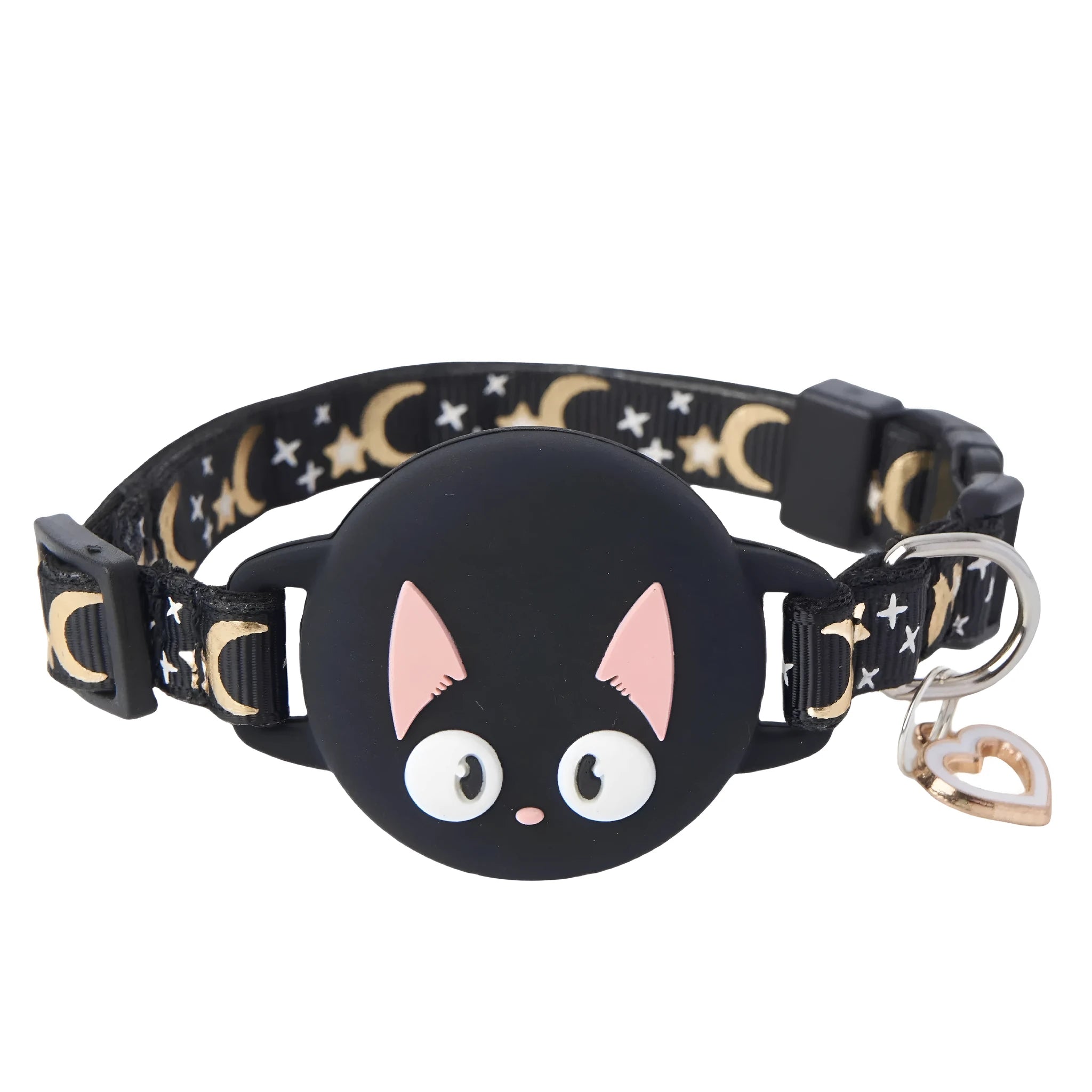 Apple AirTag protective case for cat collars in plastic with adjustable sizing options