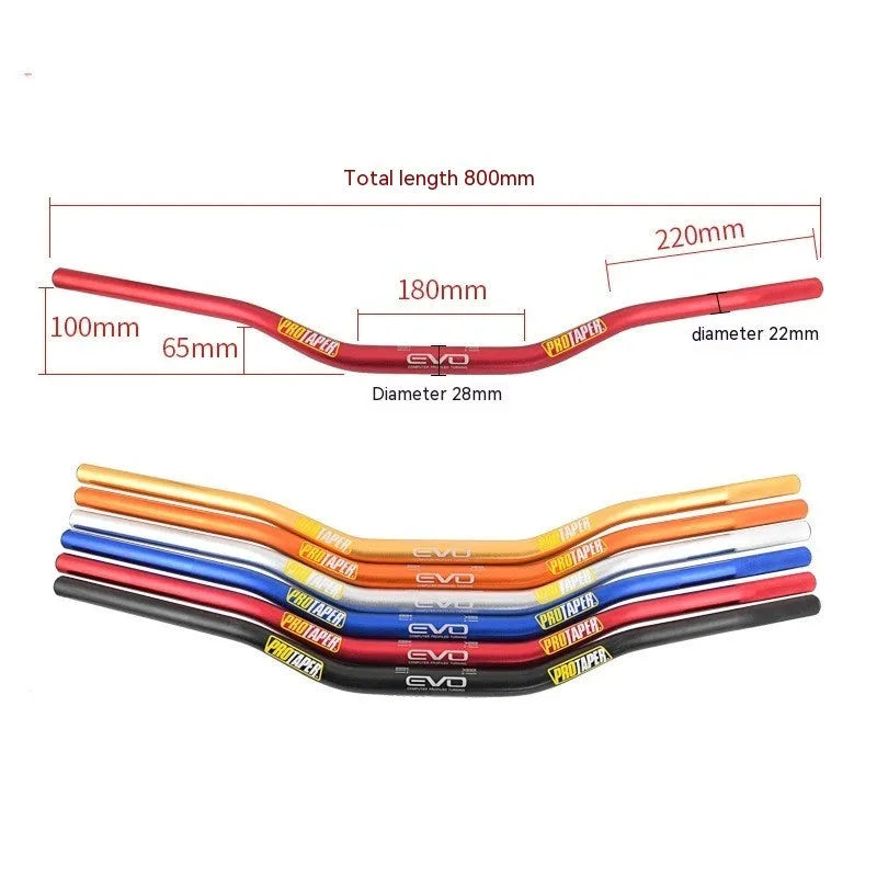 28mm aluminium alloy scrambling motorcycle handlebar in EVO orange finish