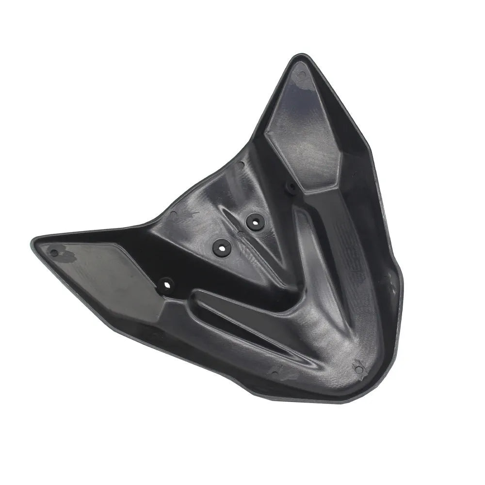 Black fixed wind front wing accessory for KTM 390 and 790 Adventure motorcycles