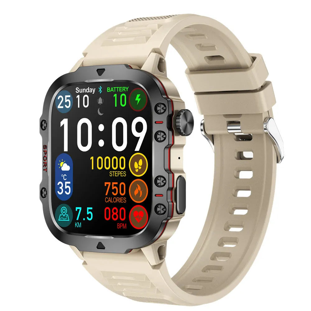 QX11 Smart Bluetooth Watch with TFT touch screen showing health metrics display