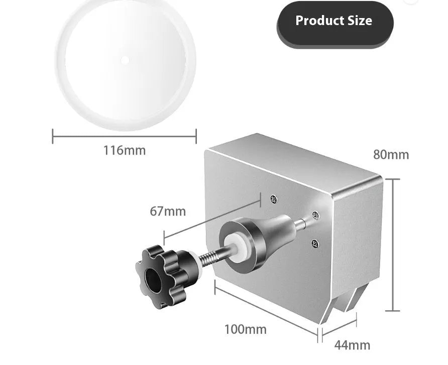 Ultrasonic cleaning machine for vinyl records and PCBs on a workbench