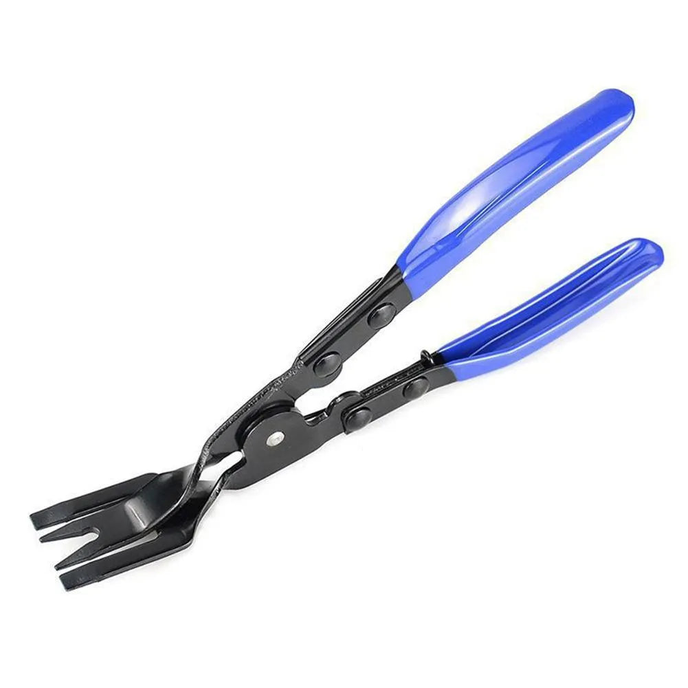 Blue car trim clamp removal pliers with 235mm steel construction for door panel disassembly
