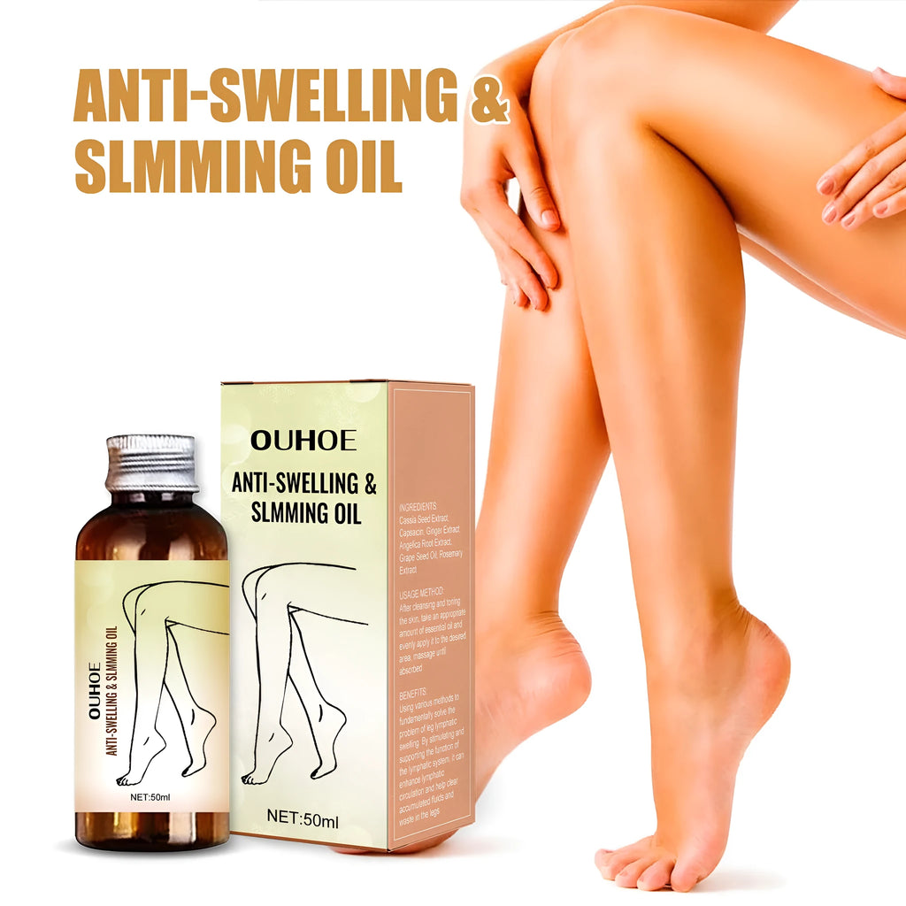 50ml leg massage essential oil bottle with botanical extracts for daily body skin care