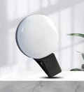 Round fill light for make-up selfies, always bright, in Black, Pink or White, for mobile phone use