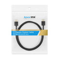 HDMI cable with gold-plated connectors and thin flexible black wire
