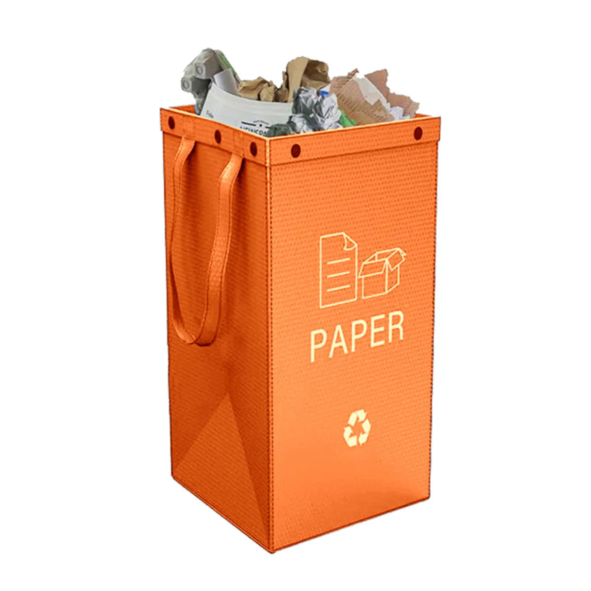 40L blue plastic waterproof rubbish bin for household waste classification