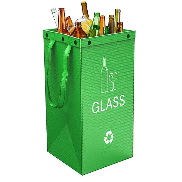 40L blue plastic waterproof rubbish bin for household waste classification