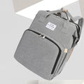 Portable folding mummy bag with USB interface and curved shoulder strap in multiple colour options