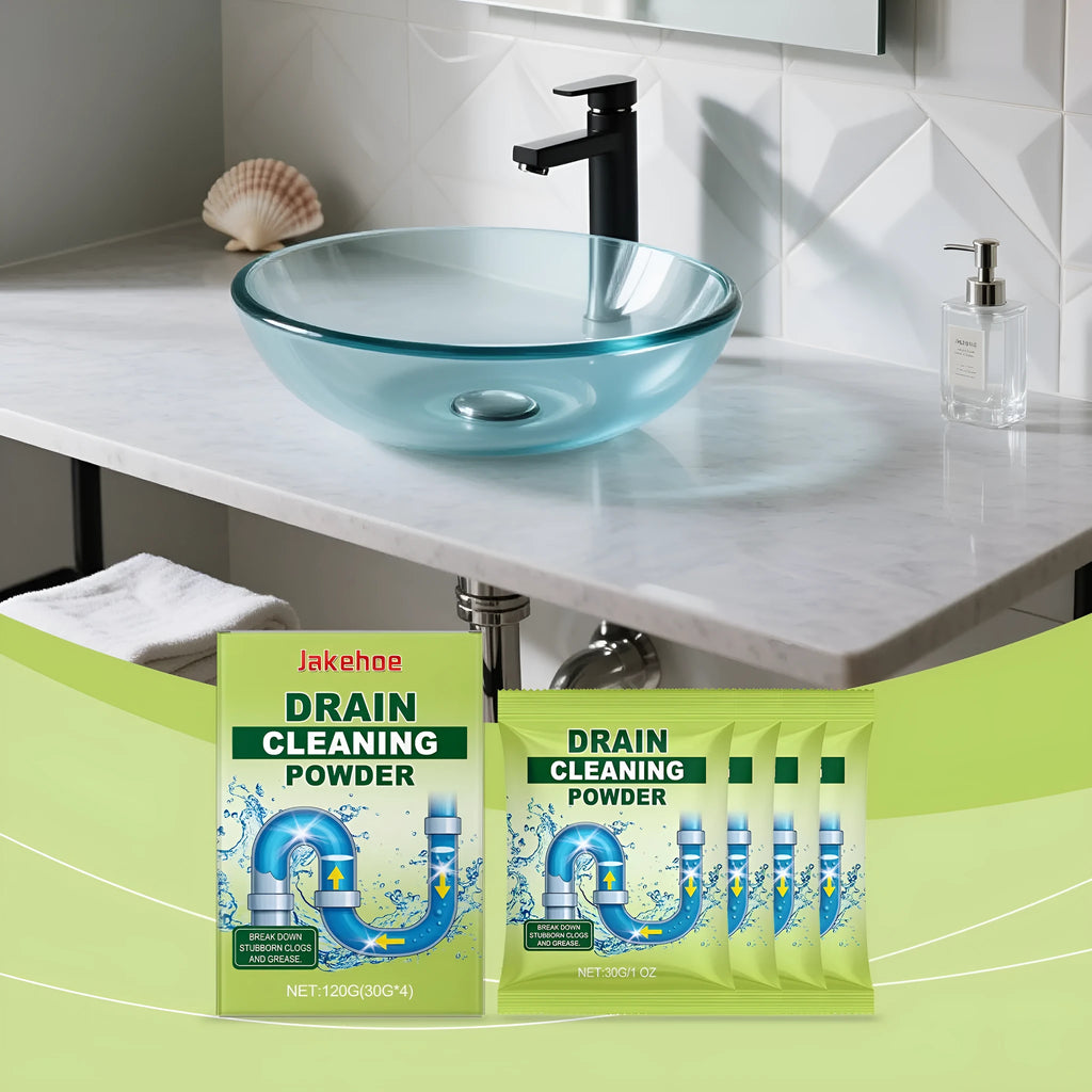 Bottle of chemical drain cleaning unblocker powder, 120g capacity.