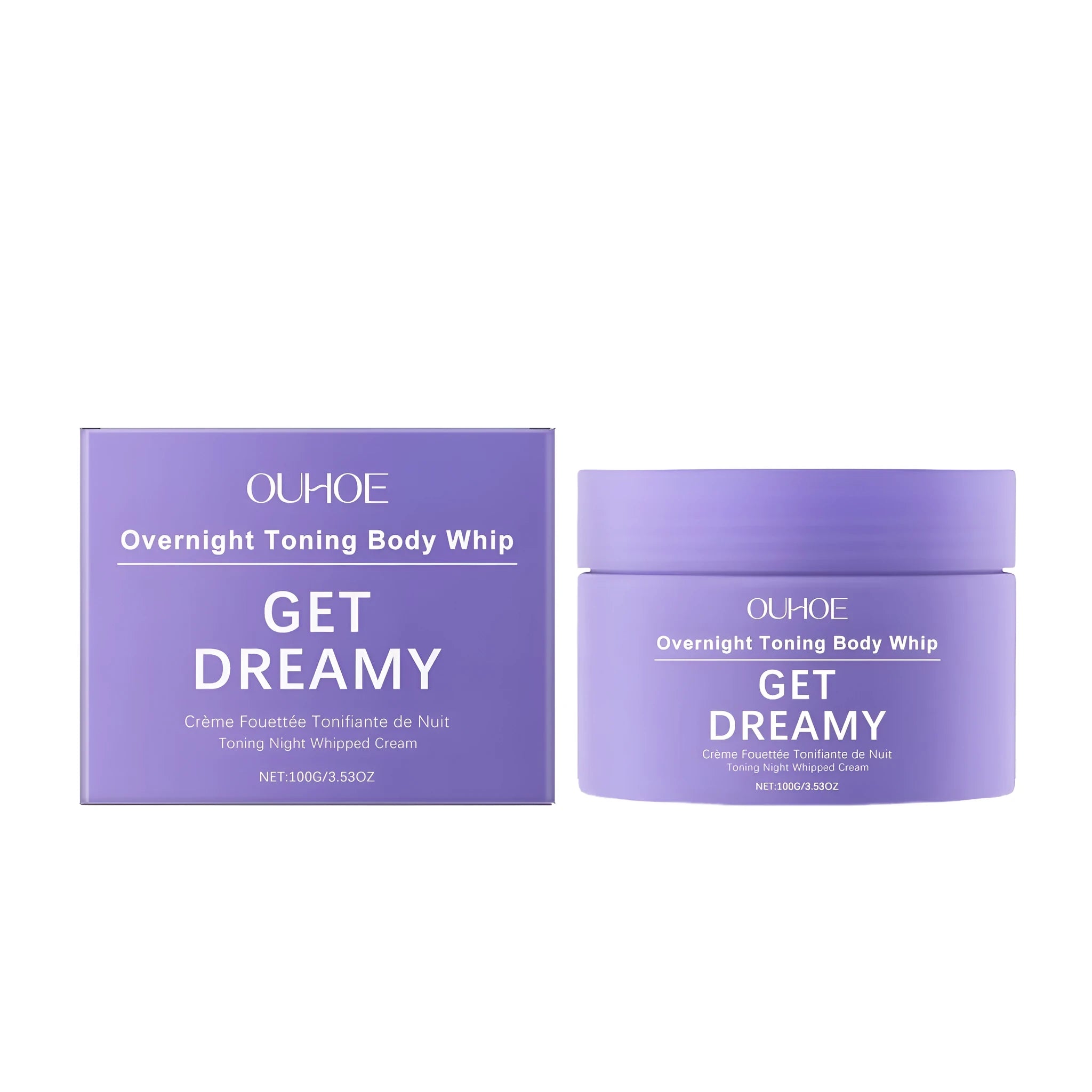 100g jar of body firming cream with drunken eggplant root extract for skin lifting.