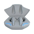 Wireless Bluetooth gaming headset with compact earbuds and charging case in multiple colour options