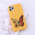 Painted TPU back cover case for Apple iPhone showing multi-colour Europe and America style design