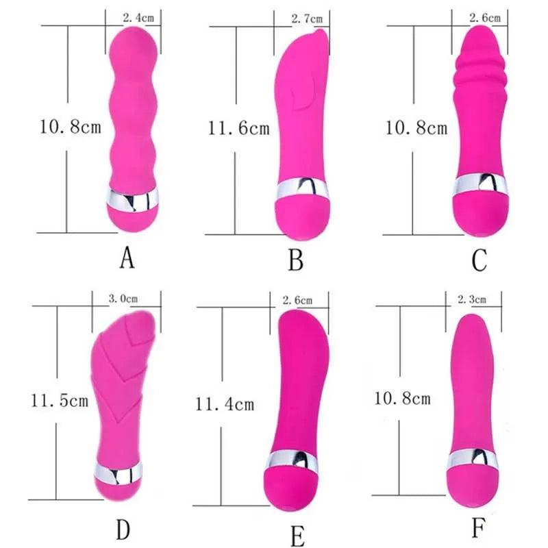 Realistic dildo vibrator with six style options including vaginal and anal attachments