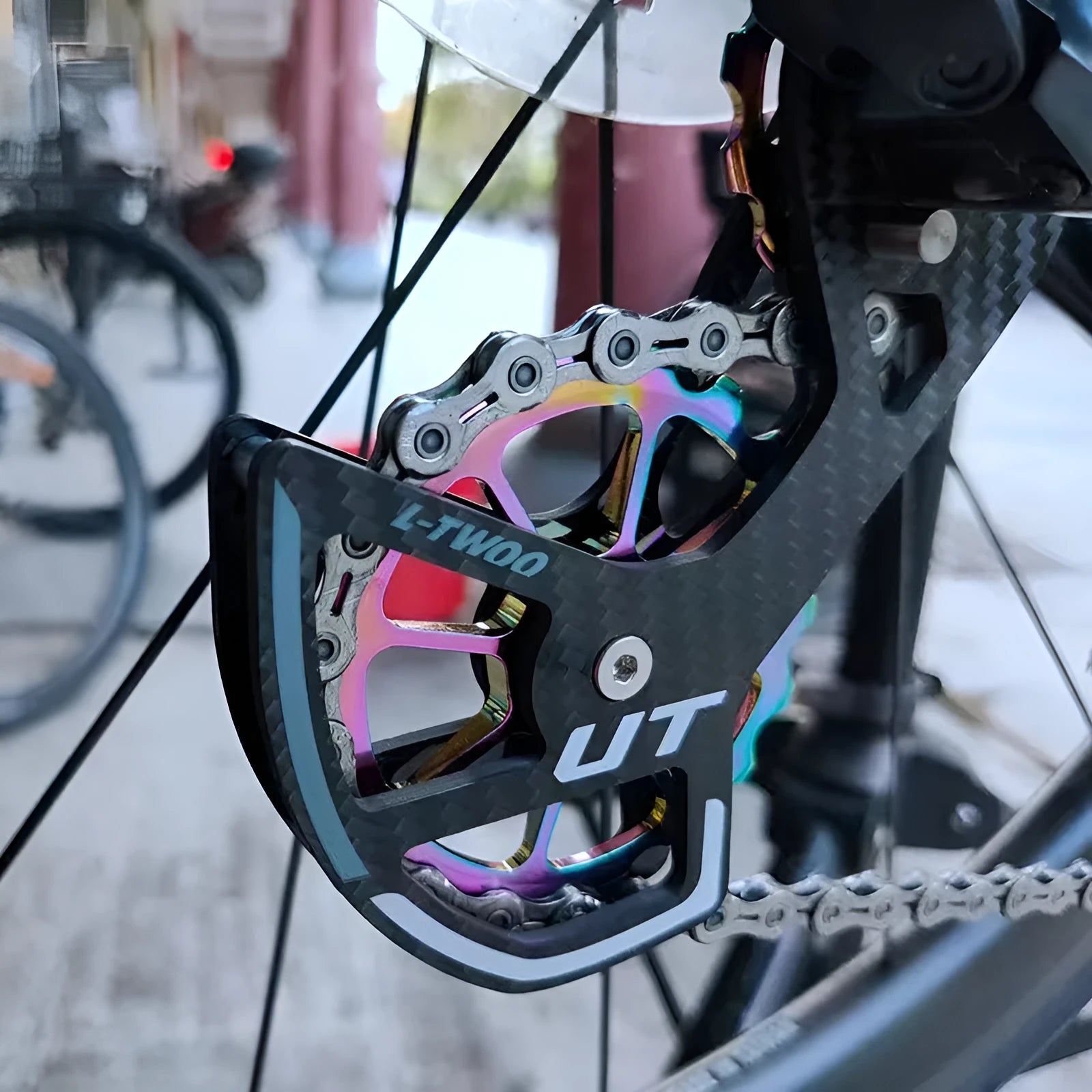 LTWOO 105 rear derailleur pulley wheels for Shimano R7000 with 13T upper and 18T lower jockey pulleys