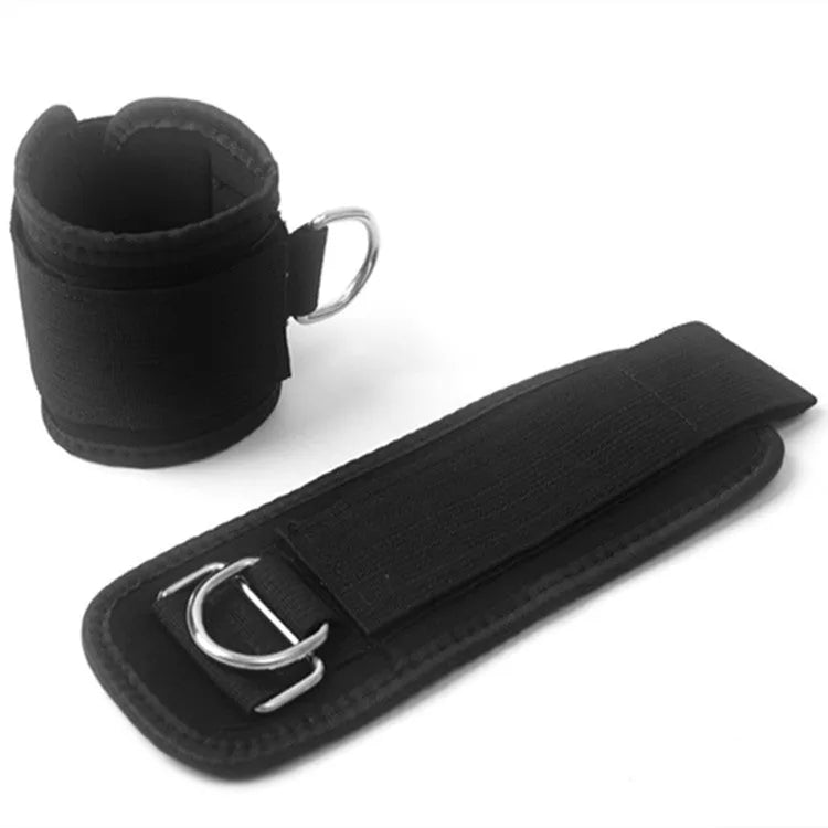 Black taekwondo leg training pull rope set for explosive kicking force development
