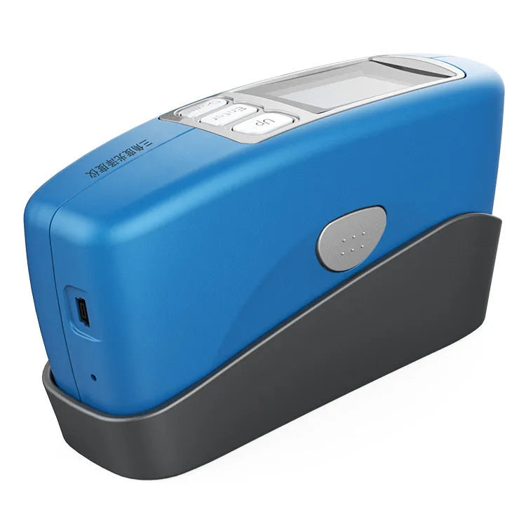 Ceramic portable gloss meter with angle measurement options for surface brightness testing