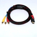 HDMI to AV15 M 1.5 metre conversion wire adapter cable with alloy connectors