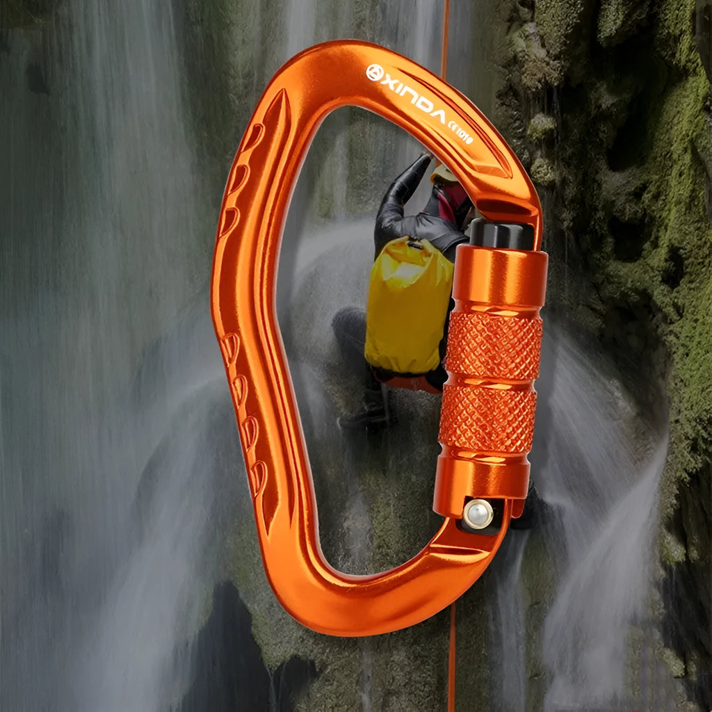 Automatic master lock climbing carabiner for rock climbing in five colour options