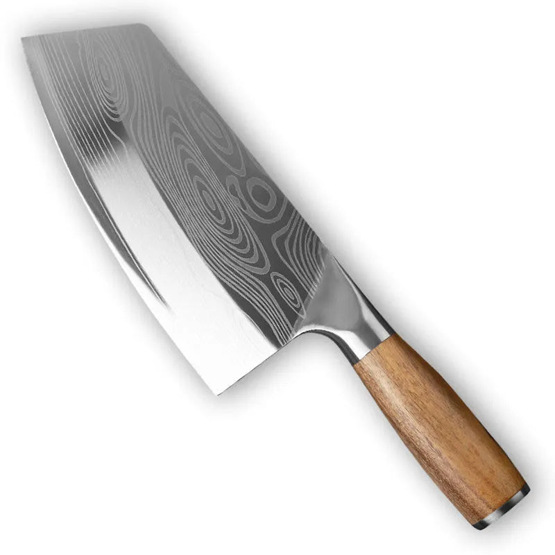Stainless steel kitchen knife with 40cr13 steel blade, 320mm long.