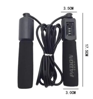 Adjustable 3 metre skipping rope with multi-material construction in various colour options