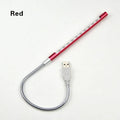 USB-powered aluminum alloy spiral LED night light in choice of six colours