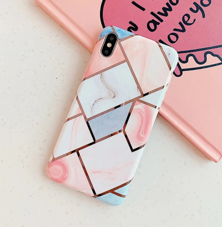 Slim silicone mobile phone case for iPhone in style C, showing back and side protection.