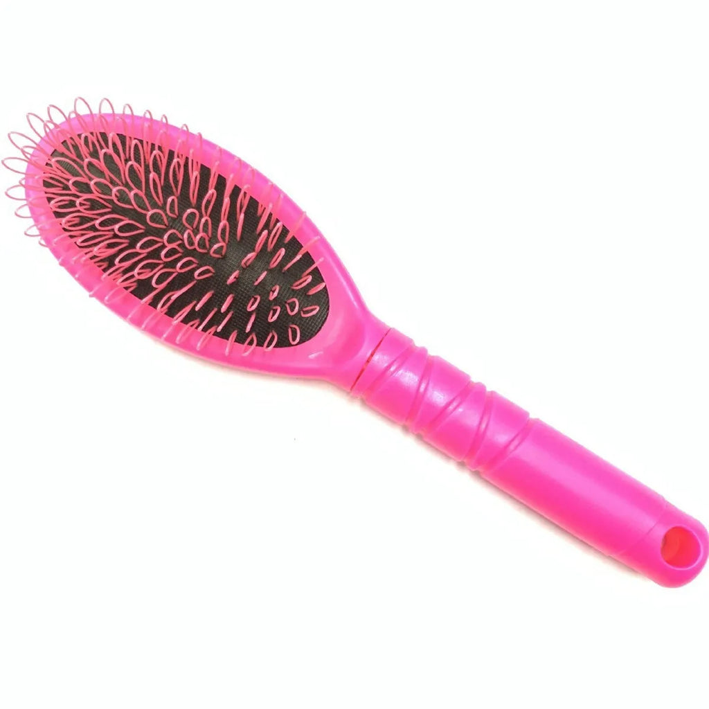 Ring tooth hairdressing airbag comb in ABS plastic measuring 22cm by 6cm