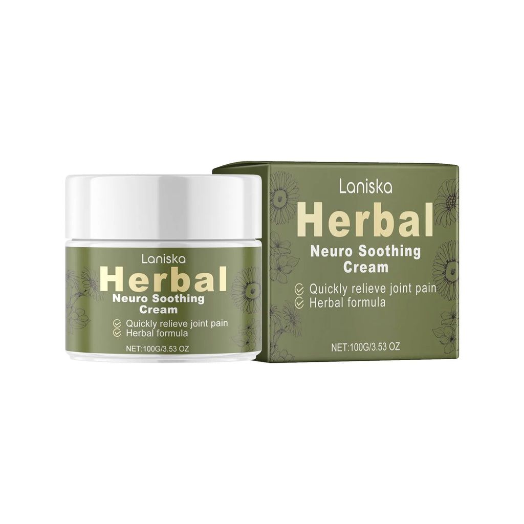 100g jar of external body care cream with arnica, pepper and mugwort root ingredients